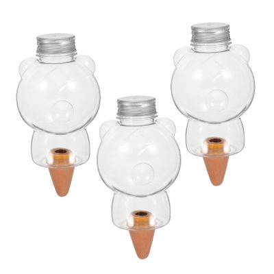 3 Bren Self-Watering Stakes, 400 ml, Ceramic and Plastic