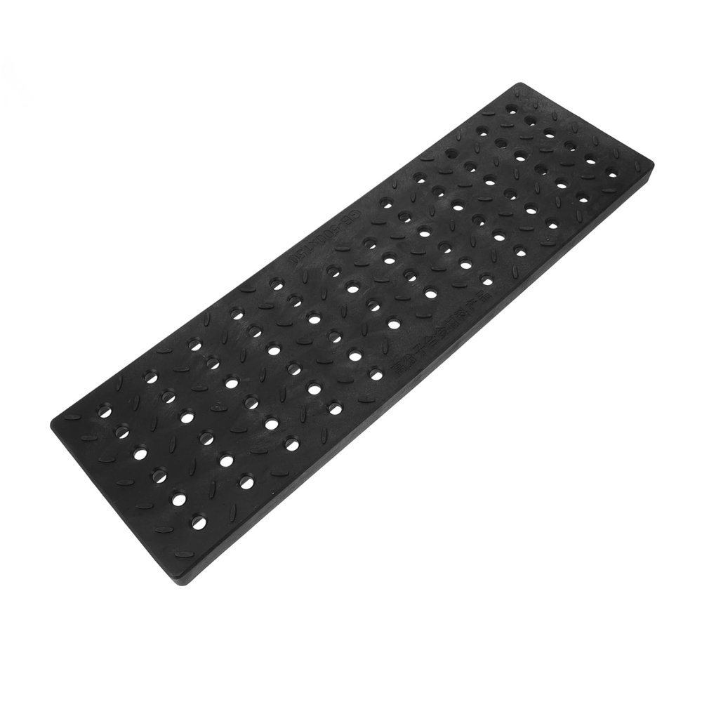 SHINEOFI Heavy-Duty Black Plastic Trench Drain Cover with Non-Slip Grid