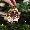 Jesus Christmas Ornament | 2D Acrylic Jesus Tree Decor - 4 Piece Set view 2