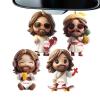 Jesus Christmas Ornament - 2D Acrylic Jesus Pendant Set view 1