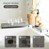 Fast-Drying Diatom Mud Mat Set with Metal Holders view 4