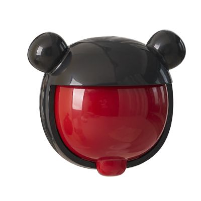 Cartoon Wall-Mounted Toothbrush Holder with Cover