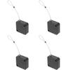 SHINEOFI 4-Pack Anti-Theft Retractable Cable Locks with Self-Adhesive Base view 1
