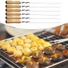 6-Piece Barbecue Skewer Set with Heat-Resistant Stainless Steel Handles view 3