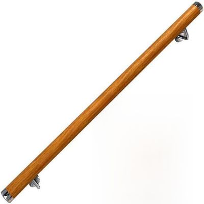 HGOuhK Wooden Stair Handrail for Children and Seniors, Indoor/Outdoor Safety Railing Kit, 30 cm