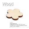 PATIKIL 20mm Wooden Flowers - 50 Pieces view 4
