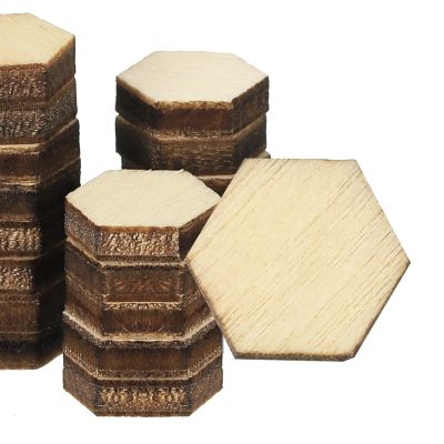PATIKIL 10mm Wooden Pieces 100-Pack