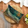 Outdoor Moon Cushion Covers, 2-Pack, 60 x 80 cm, Beach Pattern, Waterproof Linen, Hidden Zipper, BY8 B-5 view 4