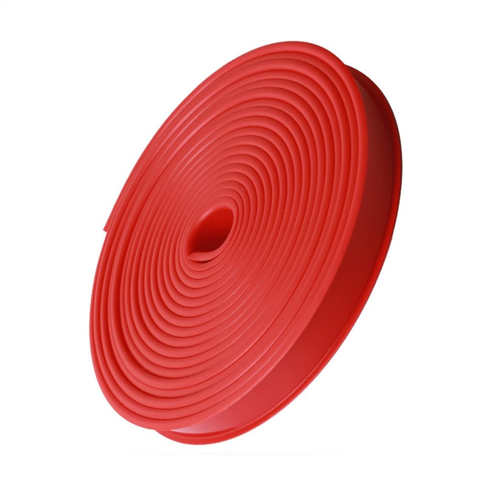WEKONUMEX Self-Adhesive U-Shaped Edge Sealing Strip, Red, 15 mm x 2 m