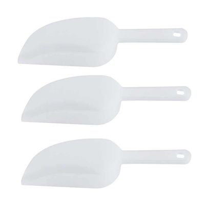 3 x Clear Plastic Scoops for Food