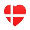 Danish Flag Refrigerator Magnets, Decorative Magnets for Whiteboards and Offices view 1