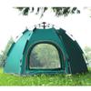 Four-Season Family Camping Tent for 3–4 People, Pop-Up Sun Shelter, Easy Setup, Black, for Beach, Hiking, Backpacking, and Fishing view 4