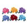 Peony Flower Patch, 14 x 12.5 cm, Iron-On or Sew-On, for Wedding Dress, Denim Jacket, and Crafts (Purple) view 2
