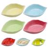 Set of 4 Leaf-Shaped Ceramic Dipping Bowls view 1
