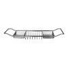 Multifunctional Stainless Steel Bathtub Tray, Silver Bathtub Caddy for Relaxation and Self-Care view 1