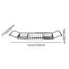 Multifunctional Stainless Steel Bathtub Tray, Silver Bathtub Caddy for Relaxation and Self-Care view 4