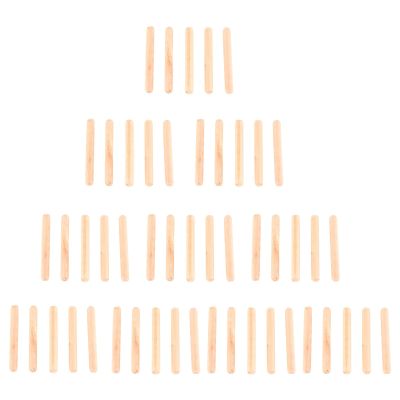 Gegong Hardwood Dowel | M6 Wood Pins | 30mm 40mm 50mm | Drawer Repair Rods | 50pcs Craft Supplies (M6*40)