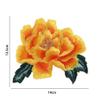 Peony Flower Pattern Iron-On Patch, 14 x 12.5 cm view 3