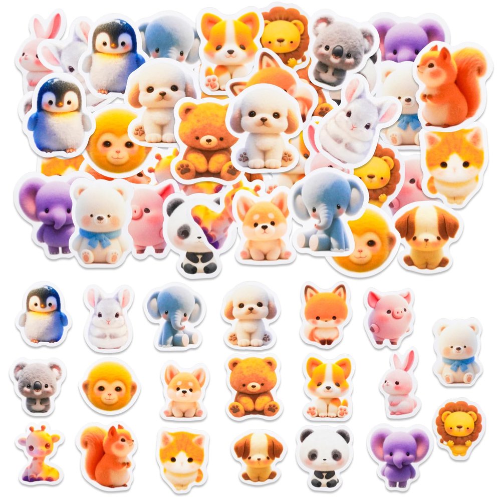 40 Cute Animal Stickers