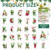 52 Christmas Letter Stickers - Mini Scrapbook Stickers Set view 2