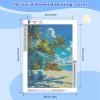 NEWENMO Blue Beach House Diamond Painting Kit view 2