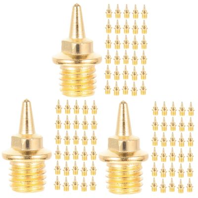 Toddmomy 3 Sets Aluminum Alloy Spikes for Running Shoes, Anti-Slip Track Spikes for Athletics, Distance Running and Jumping on Synthetic Tracks, 48 Pieces x 3