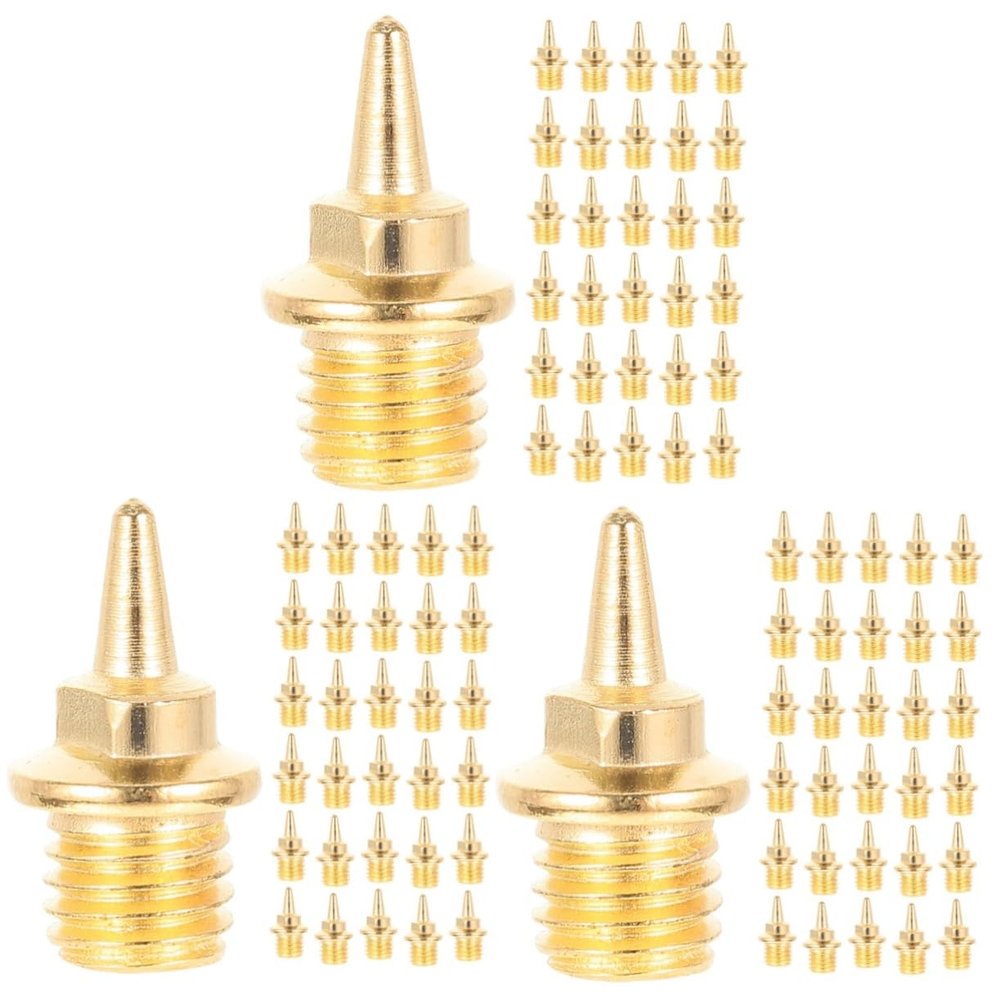 Toddmomy 3 Sets Aluminum Alloy Spikes for Running Shoes, Anti-Slip Track Spikes for Athletics, Distance Running and Jumping on Synthetic Tracks, 48 Pieces x 3