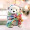 Polar Bear Ornament - Acrylic Christmas Decor view 4
