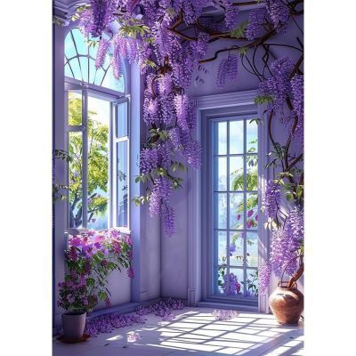 NEWENMO Wisteria Diamond Painting for Adults