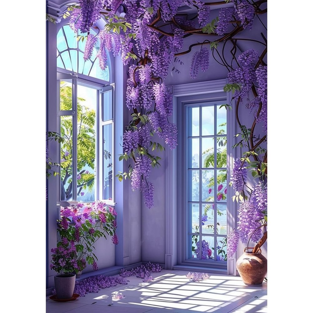 NEWENMO Wisteria Diamond Painting for Adults