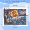 NEWENMO 5D Planet and Satellite Diamond Painting Full Drill view 2