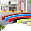 UZAMIRLEX Self-Adhesive U-Shaped Flexible Edge Sealing Strip, TPE, Black, 15 mm x 2 m view 2