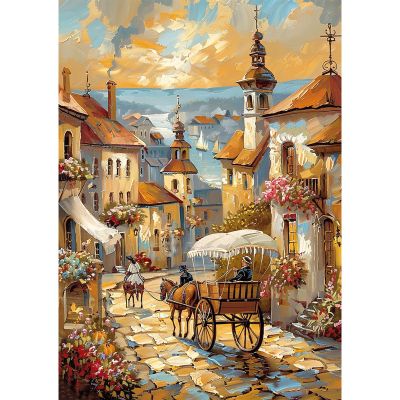 NEWENMO Scenic Village Diamond Painting Kit