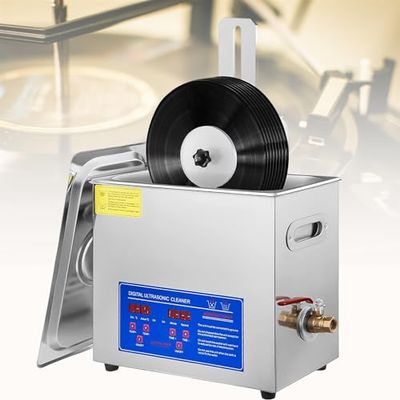 Ultrasonic Cleaner for Vinyl Records and Jewelry, 40 kHz, 180 W