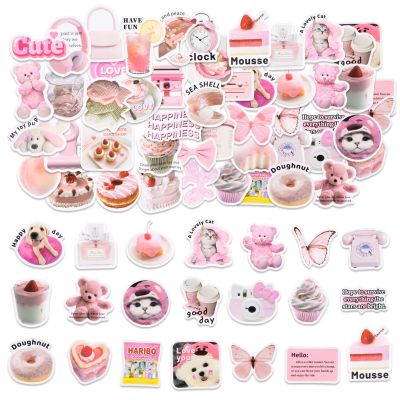 50 Pack Pink Stickers