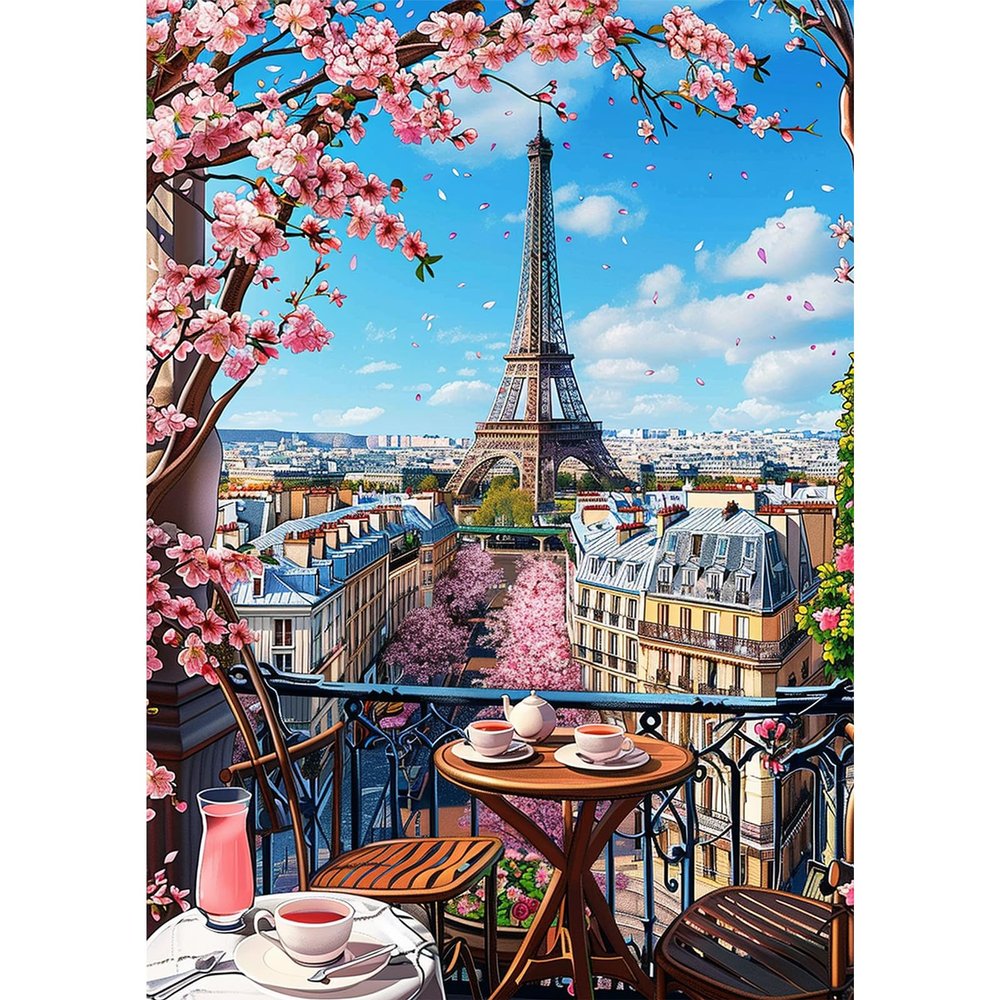 NEWENMO 5D Eiffel Tower Diamond Painting Full Drill