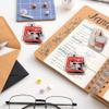 Glixoft Binder Clips, Coffee Acrylic Clips, Notebook Clips, Retro Paper Clips for Receipts, File Organization and Journals view 3