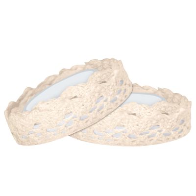Self-Adhesive Lace Ribbon - 2 Rolls Vintage Decorative Cotton
