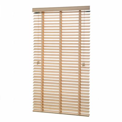 High-Quality Wooden Blinds, 50 × 140 cm, Horizontal Indoor Window Blinds, Blackout Wood Shades, W × H 50 × 80 cm