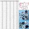 Transparent Silicone Hole Plugs, 10-Pack, Food-Grade Heat-Resistant Cable Protection Caps (225 mm) (A25 mm, Hole 20 mm) view 3