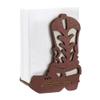 NBEADS Wooden Napkin Holder in Western Cowboy Boot Style view 1