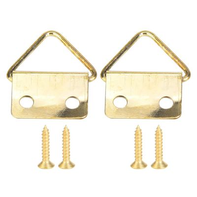 Phefop 50-Pack Picture Frame Hanging Hooks, Iron Wall Hanging Set for Artwork and Home Decor (D)