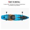 LXLAEOANG Wall-Mounted Surfboard and Kayak Rack, Stand-Up Paddleboarding Accessory, Wall Storage Holder for Boats, Kayaks, Surfboards, and Snowboards view 3