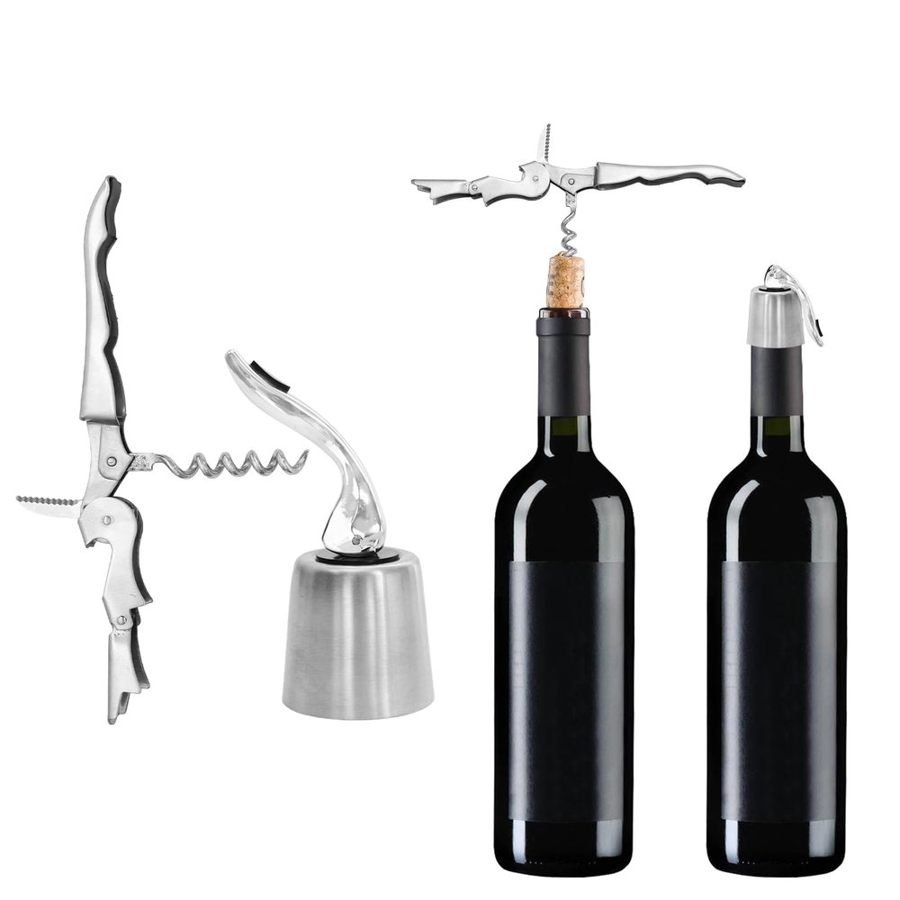 3-in-1 Wine Bottle Stopper Set