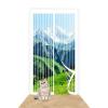 Magnetic Screen Door 118 x 217 cm, Stronger Magnets, No-Drill Installation, White view 1