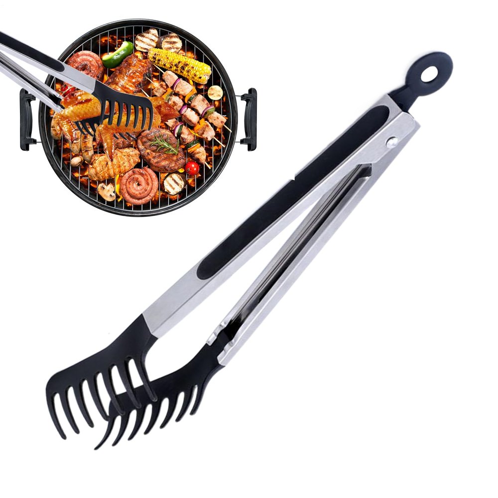 Spaghetti Server Tongs - High-Performance Silicone Coated Utensil