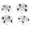 QAUUCP Movable Plant Caddy, Round Iron Plant Stand with Universal Wheels and Brake, 25/30/35 cm (35 × 6 cm Stand) view 3