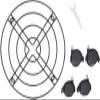 QAUUCP Movable Plant Caddy, Round Iron Plant Stand with Universal Wheels and Brake, 25/30/35 cm (35 × 6 cm Stand) view 4