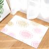 JHAOUNUK Soft Bathroom Rug 40 x 60 cm, Pink with Gold Dot Pattern view 3