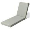 EXZFW 8 cm Thick Weather-Resistant Sun Lounger Cushion, Portable Outdoor Garden Lounger Pad, Recliner Seat Cushion with Adjustable Strap, Gray 33, 183 x 53 x 5 cm view 1